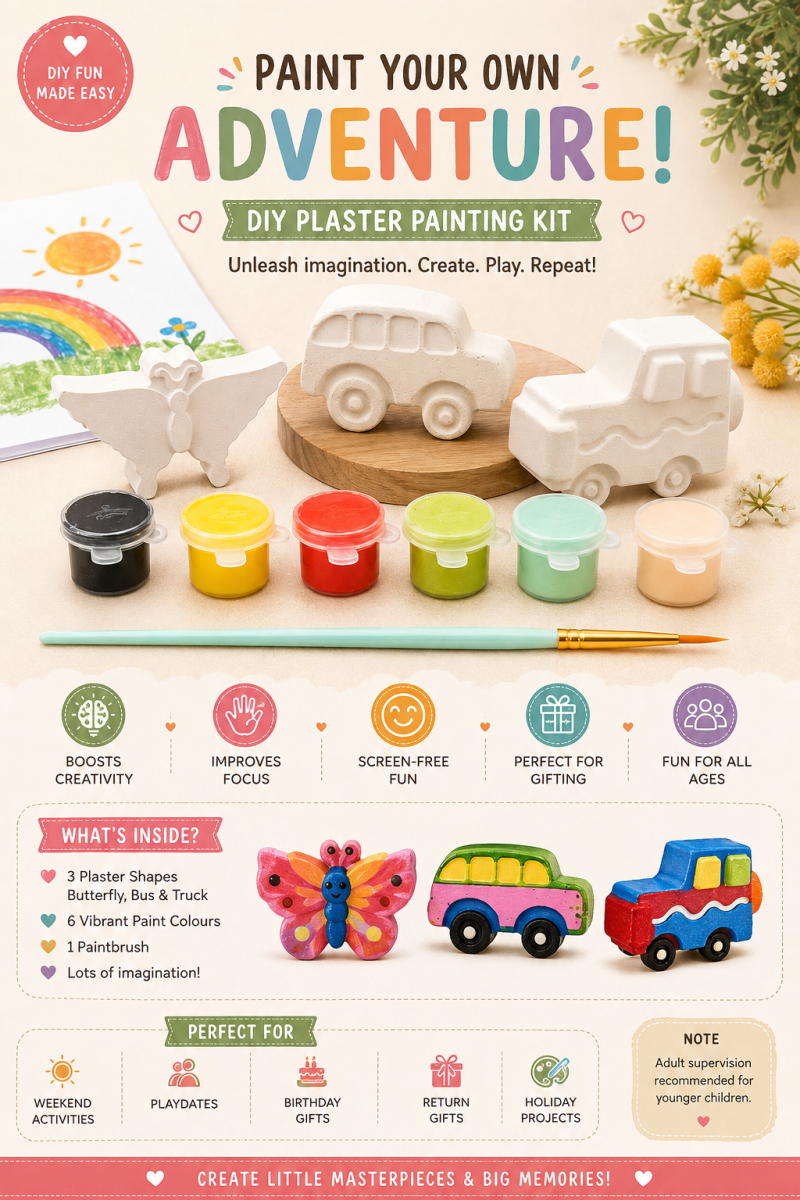 Paint Your Own Adventure – DIY Plaster Painting Kit